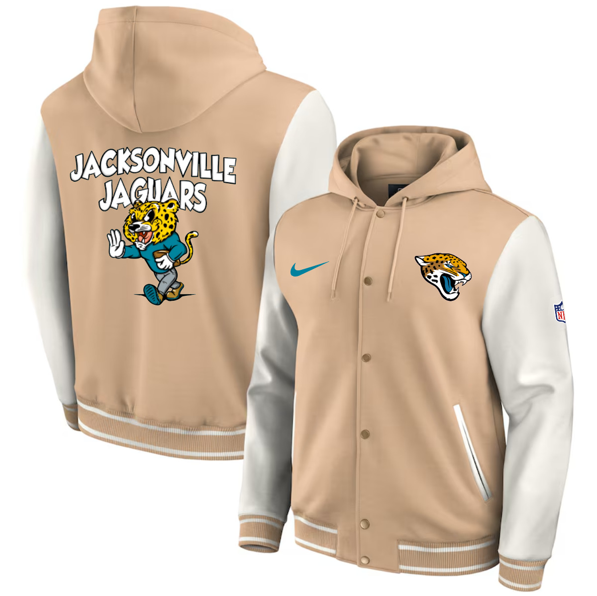 Men 2025 NFL Jacksonville Jaguars jacket syle 2